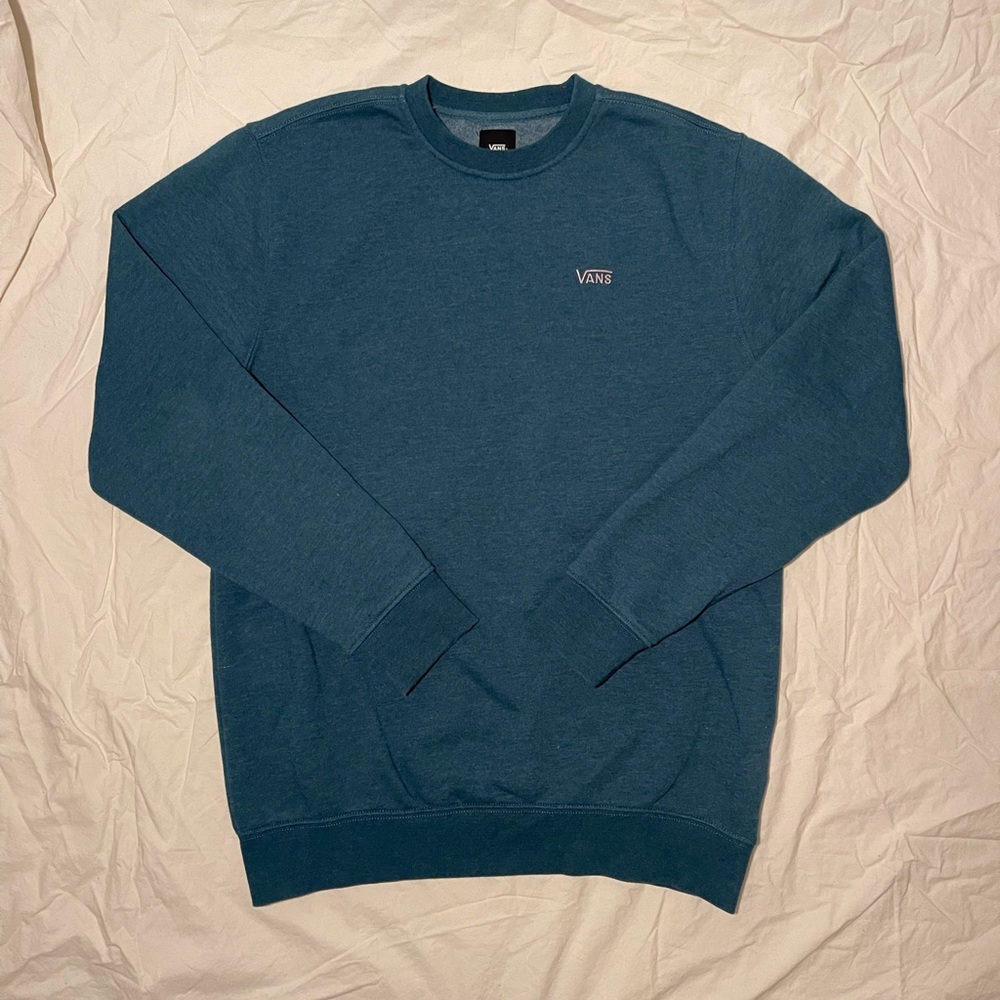 Vans Men’s Crew Logo Sweatshirt - Turqouise
